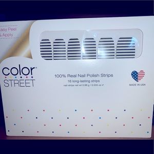 Color Street Nail Polish Strips in Between The Lines. Brand New.